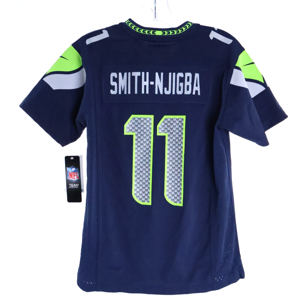 Nike Seattle Seahawks #11 Jaxon Smith-Njigba NFL Navy Women's M Jersey NWT Read
